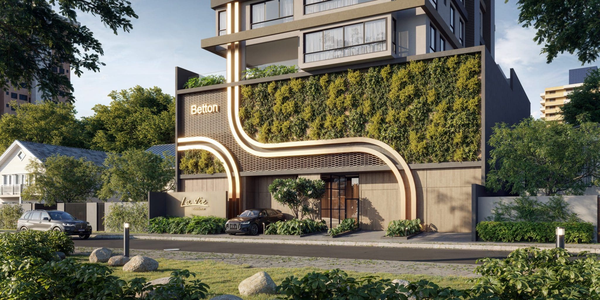Representação de projeto arquitetónico em tecnologia BIM pela WGB Engenharia e Arquitetura.