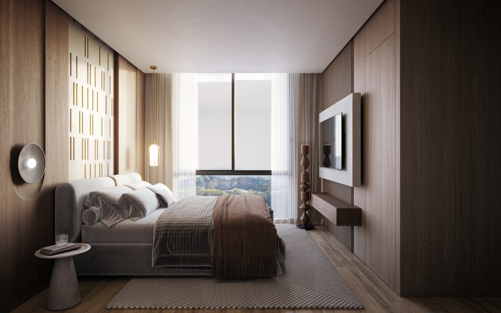 quarto com design de luxo em piçarras / sc