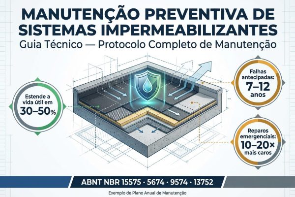 Manutenção preventiva de sistemas impermeabilizantes