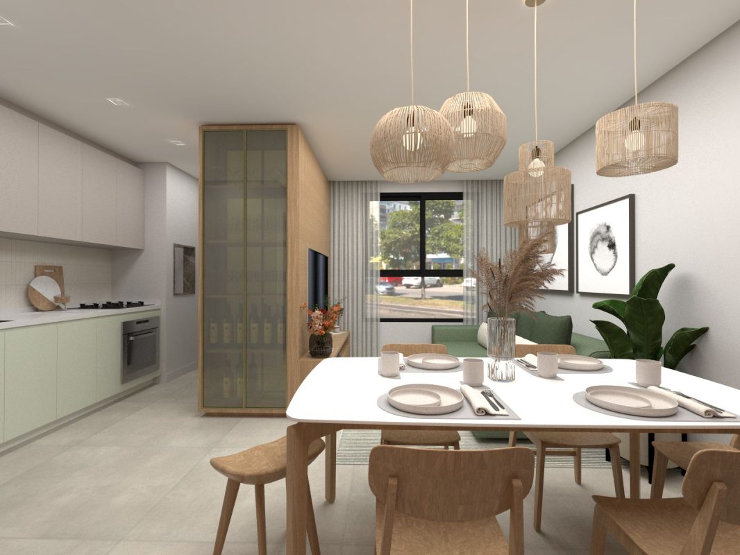 Sala de Jantar + Cozinha