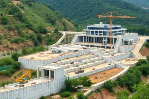{"prompt":"professional architectural photography of a high-end modern engineering project in a hilly landscape with retaining walls and durable concrete structures cinematic lighting sharp focus photorealistic construction site management with modern machinery lush greenery background sophisticated infrastructure design","originalPrompt":"professional architectural photography of a high-end modern engineering project in a hilly landscape with retaining walls and durable concrete structures cinematic lighting sharp focus photorealistic construction site management with modern machinery lush greenery background sophisticated infrastructure design","width":512,"height":512,"seed":42,"model":"flux","safe":false,"quality":"medium","image":[],"transparent":false,"reasoning":"balanced","audio":true,"dimensionsExplicit":true,"isMature":false,"isChild":false,"trackingData":{"actualModel":"flux","usage":{"completionImageTokens":1,"totalTokenCount":1}}}