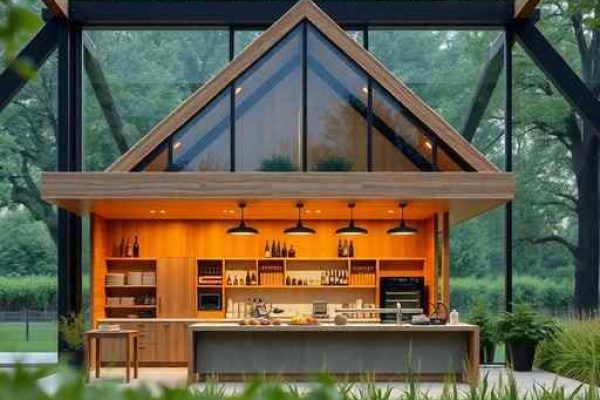 {"prompt":"professional architectural photography of a luxury gourmet kiosk in a farm setting high-end residential design with cinematic lighting floor to ceiling glass walls modern wood and stone finishes sharp focus photorealistic environment lush greenery background","originalPrompt":"professional architectural photography of a luxury gourmet kiosk in a farm setting high-end residential design with cinematic lighting floor to ceiling glass walls modern wood and stone finishes sharp focus photorealistic environment lush greenery background","width":512,"height":512,"seed":42,"model":"flux","safe":false,"quality":"medium","image":[],"transparent":false,"reasoning":"balanced","audio":true,"dimensionsExplicit":true,"isMature":false,"isChild":false,"trackingData":{"actualModel":"flux","usage":{"completionImageTokens":1,"totalTokenCount":1}}}