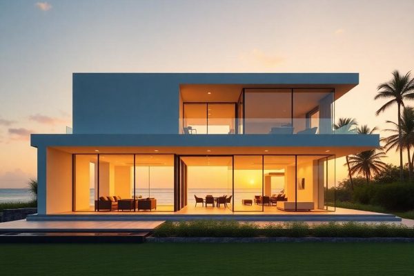{"prompt":"professional architectural photography of a luxury modern beach house in Passo de Torres near the Mampituba river estuary at golden hour with minimalist interiors visible through large glass facades high-end residential design cinematic lighting sharp focus photorealistic sustainability features elegant landscaping 8k resolution","originalPrompt":"professional architectural photography of a luxury modern beach house in Passo de Torres near the Mampituba river estuary at golden hour with minimalist interiors visible through large glass facades high-end residential design cinematic lighting sharp focus photorealistic sustainability features elegant landscaping 8k resolution","seed":42,"model":"flux","safe":false,"quality":"medium","image":[],"transparent":false,"reasoning":"balanced","audio":true,"width":1024,"height":1024,"dimensionsExplicit":false,"isMature":false,"isChild":false,"trackingData":{"actualModel":"flux","usage":{"completionImageTokens":1,"totalTokenCount":1}}}
