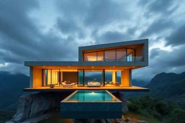 {"prompt":"Professional architectural photography of a luxury modern cabin with a suspended pool overlooking a mountain landscape in southern Brazil cinematic lighting high-end residential design sharp focus photorealistic concrete and glass structure","originalPrompt":"Professional architectural photography of a luxury modern cabin with a suspended pool overlooking a mountain landscape in southern Brazil cinematic lighting high-end residential design sharp focus photorealistic concrete and glass structure","width":512,"height":512,"seed":42,"model":"flux","safe":false,"quality":"medium","image":[],"transparent":false,"reasoning":"balanced","audio":true,"dimensionsExplicit":true,"isMature":false,"isChild":false,"trackingData":{"actualModel":"flux","usage":{"completionImageTokens":1,"totalTokenCount":1}}}
