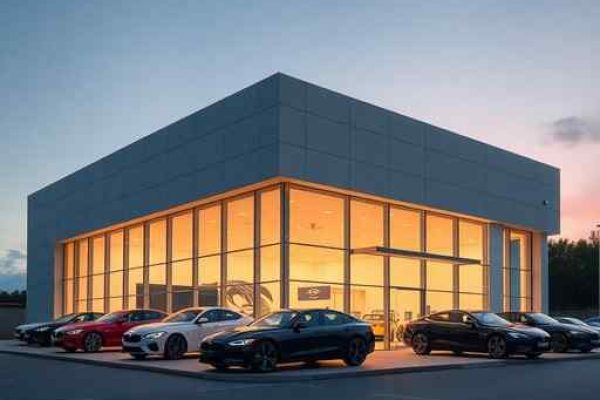 {"prompt":"professional architectural photography of a luxury modern car dealership with floor-to-ceiling glass facade high-end commercial design warm cinematic lighting at twilight sleek minimalist structures sharp focus photorealistic 8k resolution","originalPrompt":"professional architectural photography of a luxury modern car dealership with floor-to-ceiling glass facade high-end commercial design warm cinematic lighting at twilight sleek minimalist structures sharp focus photorealistic 8k resolution","width":512,"height":512,"seed":42,"model":"flux","safe":false,"quality":"medium","image":[],"transparent":false,"reasoning":"balanced","audio":true,"dimensionsExplicit":true,"isMature":false,"isChild":false,"trackingData":{"actualModel":"flux","usage":{"completionImageTokens":1,"totalTokenCount":1}}}