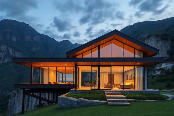 {"prompt":"professional architectural photography of a luxury modern chalet nestled in the mountains of Praia Grande SC high-end residential design cinematic lighting floor-to-ceiling glass facade panoramic canyon views warm wooden textures sharp focus photorealistic luxury estate exterior","originalPrompt":"professional architectural photography of a luxury modern chalet nestled in the mountains of Praia Grande SC high-end residential design cinematic lighting floor-to-ceiling glass facade panoramic canyon views warm wooden textures sharp focus photorealistic luxury estate exterior","seed":42,"model":"flux","safe":false,"quality":"medium","image":[],"transparent":false,"reasoning":"balanced","audio":true,"width":1024,"height":1024,"dimensionsExplicit":false,"isMature":false,"isChild":false,"trackingData":{"actualModel":"flux","usage":{"completionImageTokens":1,"totalTokenCount":1}}}