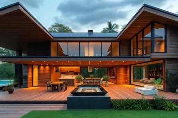 {"prompt":"professional architectural photography of a luxury modern country house in brazil with an expansive outdoor gourmet area high-end residential design wooden decks floor-to-ceiling glass windows cinematic lighting lush green landscaping sharp focus photorealistic 8k","originalPrompt":"professional architectural photography of a luxury modern country house in brazil with an expansive outdoor gourmet area high-end residential design wooden decks floor-to-ceiling glass windows cinematic lighting lush green landscaping sharp focus photorealistic 8k","width":512,"height":512,"seed":42,"model":"flux","safe":false,"quality":"medium","image":[],"transparent":false,"reasoning":"balanced","audio":true,"dimensionsExplicit":true,"isMature":false,"isChild":false,"trackingData":{"actualModel":"flux","usage":{"completionImageTokens":1,"totalTokenCount":1}}}