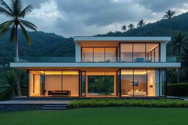 {"prompt":"professional architectural photography of a luxury modern country residence in the mountains of Brazil high-end residential design large glass facades cinematic lighting lush tropical landscape background sharp focus photorealistic elegant minimalist interiors visible through windows","originalPrompt":"professional architectural photography of a luxury modern country residence in the mountains of Brazil high-end residential design large glass facades cinematic lighting lush tropical landscape background sharp focus photorealistic elegant minimalist interiors visible through windows","width":512,"height":512,"seed":42,"model":"flux","safe":false,"quality":"medium","image":[],"transparent":false,"reasoning":"balanced","audio":true,"dimensionsExplicit":true,"isMature":false,"isChild":false,"trackingData":{"actualModel":"flux","usage":{"completionImageTokens":1,"totalTokenCount":1}}}