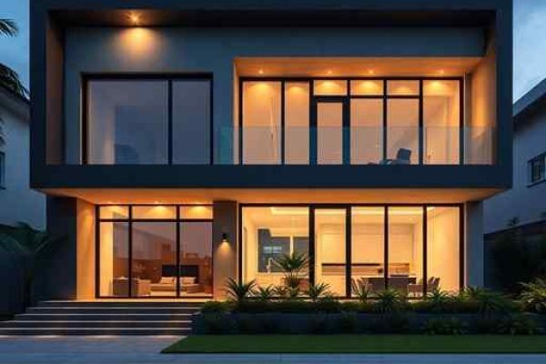 {"prompt":"professional architectural photography of a luxury modern house facade in brazil high-end residential design cinematic lighting with warm led accents sleek geometric lines concrete and glass materials sharp focus photorealistic environment","originalPrompt":"professional architectural photography of a luxury modern house facade in brazil high-end residential design cinematic lighting with warm led accents sleek geometric lines concrete and glass materials sharp focus photorealistic environment","width":512,"height":512,"seed":42,"model":"flux","safe":false,"quality":"medium","image":[],"transparent":false,"reasoning":"balanced","audio":true,"dimensionsExplicit":true,"isMature":false,"isChild":false,"trackingData":{"actualModel":"flux","usage":{"completionImageTokens":1,"totalTokenCount":1}}}