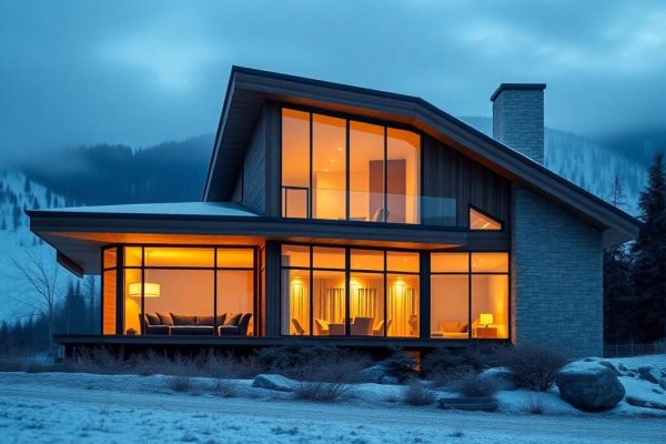 {"prompt":"professional architectural photography of a luxury modern house in a cold climate mountainous region at dawn with frost on the ground high-end residential design with large floor-to-ceiling windows warm internal cinematic lighting contrasting with the blue exterior tone sharp focus photorealistic timber and stone cladding architecture","originalPrompt":"professional architectural photography of a luxury modern house in a cold climate mountainous region at dawn with frost on the ground high-end residential design with large floor-to-ceiling windows warm internal cinematic lighting contrasting with the blue exterior tone sharp focus photorealistic timber and stone cladding architecture","seed":42,"model":"flux","safe":false,"quality":"medium","image":[],"transparent":false,"reasoning":"balanced","audio":true,"width":1024,"height":1024,"dimensionsExplicit":false,"isMature":false,"isChild":false,"trackingData":{"actualModel":"flux","usage":{"completionImageTokens":1,"totalTokenCount":1}}}