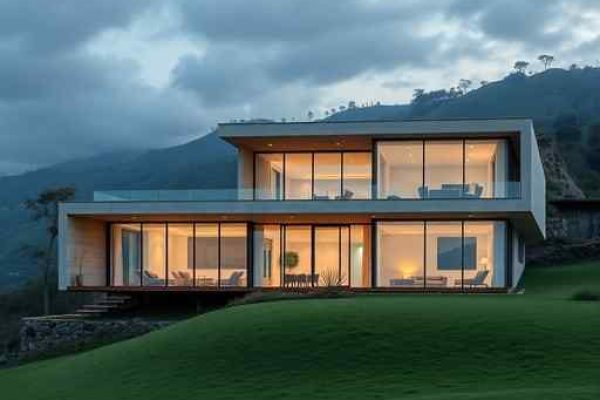 {"prompt":"professional architectural photography of a luxury modern house in brazilian hilly landscape high-end residential design large glass facades with thermal insulation integrated with nature cinematic lighting sharp focus photorealistic 8k luxury estate exterior","originalPrompt":"professional architectural photography of a luxury modern house in brazilian hilly landscape high-end residential design large glass facades with thermal insulation integrated with nature cinematic lighting sharp focus photorealistic 8k luxury estate exterior","width":512,"height":512,"seed":42,"model":"flux","safe":false,"quality":"medium","image":[],"transparent":false,"reasoning":"balanced","audio":true,"dimensionsExplicit":true,"isMature":false,"isChild":false,"trackingData":{"actualModel":"flux","usage":{"completionImageTokens":1,"totalTokenCount":1}}}