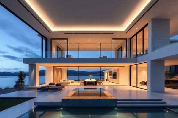 {"prompt":"professional architectural photography of a luxury modern mansion in Santa Helena PR featuring minimalist interiors and smart home automation integration cinematic lighting floor to ceiling windows overlooking a serene lake high end residential design sharp focus photorealistic","originalPrompt":"professional architectural photography of a luxury modern mansion in Santa Helena PR featuring minimalist interiors and smart home automation integration cinematic lighting floor to ceiling windows overlooking a serene lake high end residential design sharp focus photorealistic","width":512,"height":512,"seed":42,"model":"flux","safe":false,"quality":"medium","image":[],"transparent":false,"reasoning":"balanced","audio":true,"dimensionsExplicit":true,"isMature":false,"isChild":false,"trackingData":{"actualModel":"flux","usage":{"completionImageTokens":1,"totalTokenCount":1}}}