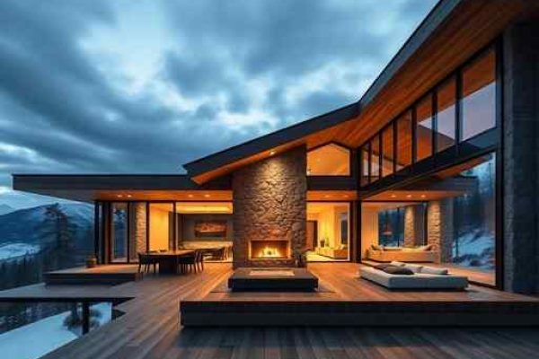 {"prompt":"professional architectural photography of a luxury modern mountain cabin in Nova Tebas featuring a spacious infinity deck overlooking the scenic landscape warm interior lighting from a stone fireplace visible through large glass walls high-end residential design cinematic lighting sharp focus photorealistic environment natural materials","originalPrompt":"professional architectural photography of a luxury modern mountain cabin in Nova Tebas featuring a spacious infinity deck overlooking the scenic landscape warm interior lighting from a stone fireplace visible through large glass walls high-end residential design cinematic lighting sharp focus photorealistic environment natural materials","width":512,"height":512,"seed":42,"model":"flux","safe":false,"quality":"medium","image":[],"transparent":false,"reasoning":"balanced","audio":true,"dimensionsExplicit":true,"isMature":false,"isChild":false,"trackingData":{"actualModel":"flux","usage":{"completionImageTokens":1,"totalTokenCount":1}}}