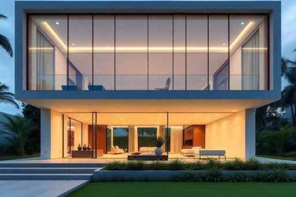 {"prompt":"professional architectural photography of a luxury modern residence in brazil featuring massive glass spans and zenithal lighting system minimalist interiors with cinematic lighting high-end residential design sharp focus photorealistic 8k ultra-detailed exterior facade landscaped garden","originalPrompt":"professional architectural photography of a luxury modern residence in brazil featuring massive glass spans and zenithal lighting system minimalist interiors with cinematic lighting high-end residential design sharp focus photorealistic 8k ultra-detailed exterior facade landscaped garden","width":512,"height":512,"seed":42,"model":"flux","safe":false,"quality":"medium","image":[],"transparent":false,"reasoning":"balanced","audio":true,"dimensionsExplicit":true,"isMature":false,"isChild":false,"trackingData":{"actualModel":"flux","usage":{"completionImageTokens":1,"totalTokenCount":1}}}