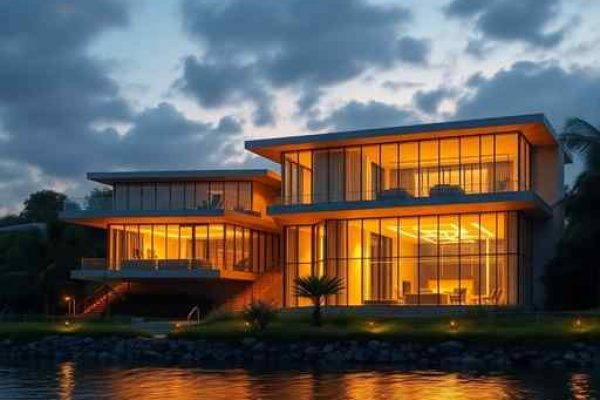 {"prompt":"professional architectural photography of a luxury modern resort complex by the river bank in Brazil high-end residential design cinematic lighting with golden hour reflections on the water sharp focus photorealistic structural glass and steel integration with nature sophisticated lighting","originalPrompt":"professional architectural photography of a luxury modern resort complex by the river bank in Brazil high-end residential design cinematic lighting with golden hour reflections on the water sharp focus photorealistic structural glass and steel integration with nature sophisticated lighting","width":512,"height":512,"seed":42,"model":"flux","safe":false,"quality":"medium","image":[],"transparent":false,"reasoning":"balanced","audio":true,"dimensionsExplicit":true,"isMature":false,"isChild":false,"trackingData":{"actualModel":"flux","usage":{"completionImageTokens":1,"totalTokenCount":1}}}