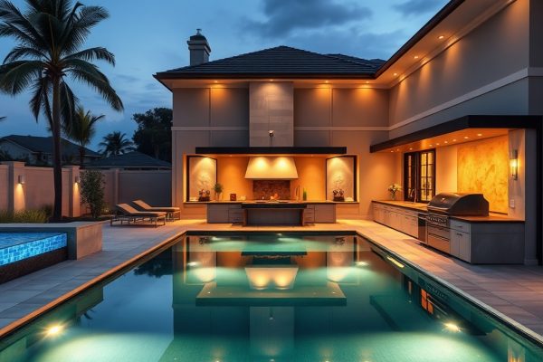 {"prompt":"professional architectural photography of a luxury outdoor entertainment area with a modern swimming pool and gourmet barbecue space high-end residential design cinematic lighting with warm ambient glow sharp focus on premium finishing materials photorealistic 8k resolution","originalPrompt":"professional architectural photography of a luxury outdoor entertainment area with a modern swimming pool and gourmet barbecue space high-end residential design cinematic lighting with warm ambient glow sharp focus on premium finishing materials photorealistic 8k resolution","seed":42,"model":"flux","safe":false,"quality":"medium","image":[],"transparent":false,"reasoning":"balanced","audio":true,"width":1024,"height":1024,"dimensionsExplicit":false,"has_nsfw_concept":false,"concept":null,"trackingData":{"actualModel":"flux","usage":{"completionImageTokens":1,"totalTokenCount":1}}}