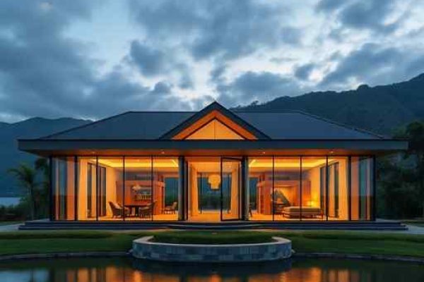 {"prompt":"professional architectural photography of a luxury rural hotel resort in Brazil, modern high-end architectural design, large glass facades, cinematic lighting, scenic landscape background with a lake, warm interiors, photorealistic, sharp focus, 8k resolution","originalPrompt":"professional architectural photography of a luxury rural hotel resort in Brazil, modern high-end architectural design, large glass facades, cinematic lighting, scenic landscape background with a lake, warm interiors, photorealistic, sharp focus, 8k resolution","width":512,"height":512,"seed":42,"model":"flux","safe":false,"quality":"medium","image":[],"transparent":false,"reasoning":"balanced","audio":true,"dimensionsExplicit":true,"isMature":false,"isChild":false,"trackingData":{"actualModel":"flux","usage":{"completionImageTokens":1,"totalTokenCount":1}}}