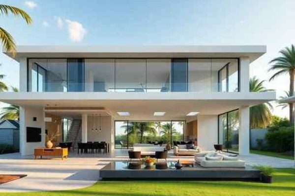 {"prompt":"professional architectural photography of a luxury single-story residence in Brazil with an open concept floor plan seamlessly integrating indoor and outdoor living spaces large floor-to-ceiling glass panels modern minimalist interiors high-end finishes cinematic lighting lush landscaping sunny day sharp focus photorealistic 8k","originalPrompt":"professional architectural photography of a luxury single-story residence in Brazil with an open concept floor plan seamlessly integrating indoor and outdoor living spaces large floor-to-ceiling glass panels modern minimalist interiors high-end finishes cinematic lighting lush landscaping sunny day sharp focus photorealistic 8k","width":512,"height":512,"seed":42,"model":"flux","safe":false,"quality":"medium","image":[],"transparent":false,"reasoning":"balanced","audio":true,"dimensionsExplicit":true,"isMature":false,"isChild":false,"trackingData":{"actualModel":"flux","usage":{"completionImageTokens":1,"totalTokenCount":1}}}