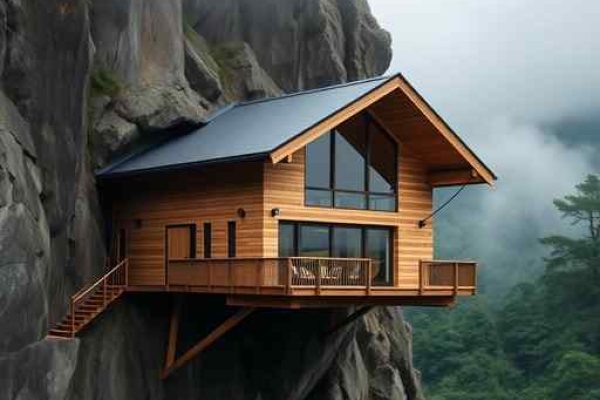 {"prompt":"professional architectural photography of a luxury suspended wooden cabin integrated into a mountain cliff in Praia Grande SC high-end residential design cinematic lighting sharp focus photorealistic modern structural steel and timber details cloud forest background","originalPrompt":"professional architectural photography of a luxury suspended wooden cabin integrated into a mountain cliff in Praia Grande SC high-end residential design cinematic lighting sharp focus photorealistic modern structural steel and timber details cloud forest background","width":512,"height":512,"seed":42,"model":"flux","safe":false,"quality":"medium","image":[],"transparent":false,"reasoning":"balanced","audio":true,"dimensionsExplicit":true,"isMature":false,"isChild":false,"trackingData":{"actualModel":"flux","usage":{"completionImageTokens":1,"totalTokenCount":1}}}