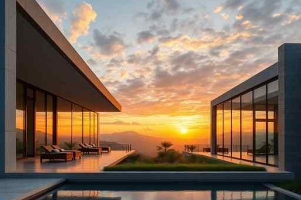 {"prompt":"professional architectural photography of a luxury thermal resort in Brazil showcasing modern minimalist architecture high-end finishes and natural stone elements cinematic lighting with warm sunsets large glass facades reflecting a lush landscape sharp focus photorealistic 8k","originalPrompt":"professional architectural photography of a luxury thermal resort in Brazil showcasing modern minimalist architecture high-end finishes and natural stone elements cinematic lighting with warm sunsets large glass facades reflecting a lush landscape sharp focus photorealistic 8k","width":512,"height":512,"seed":42,"model":"flux","safe":false,"quality":"medium","image":[],"transparent":false,"reasoning":"balanced","audio":true,"dimensionsExplicit":true,"isMature":false,"isChild":false,"trackingData":{"actualModel":"flux","usage":{"completionImageTokens":1,"totalTokenCount":1}}}