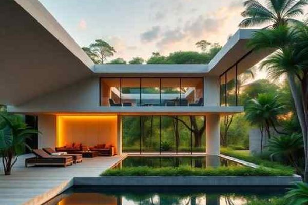 {"prompt":"professional architectural photography of a luxury wellness resort in southern brazil high-end residential design minimalist interiors with panoramic windows overlooking lush greenery cinematic lighting warm mood luxury estate exterior sharp focus photorealistic 8k ultra-detailed modern structures integrated with nature","originalPrompt":"professional architectural photography of a luxury wellness resort in southern brazil high-end residential design minimalist interiors with panoramic windows overlooking lush greenery cinematic lighting warm mood luxury estate exterior sharp focus photorealistic 8k ultra-detailed modern structures integrated with nature","width":512,"height":512,"seed":42,"model":"flux","safe":false,"quality":"medium","image":[],"transparent":false,"reasoning":"balanced","audio":true,"dimensionsExplicit":true,"isMature":false,"isChild":false,"trackingData":{"actualModel":"flux","usage":{"completionImageTokens":1,"totalTokenCount":1}}}