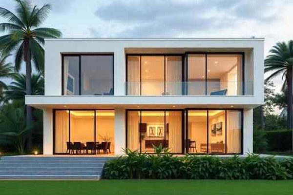 {"prompt":"professional architectural photography of a modern affordable residential house in brazil high-end residential design clean lines large windows natural lighting lush green surroundings cinematic lighting photorealistic sharp focus 8k resolution","originalPrompt":"professional architectural photography of a modern affordable residential house in brazil high-end residential design clean lines large windows natural lighting lush green surroundings cinematic lighting photorealistic sharp focus 8k resolution","width":512,"height":512,"seed":42,"model":"flux","safe":false,"quality":"medium","image":[],"transparent":false,"reasoning":"balanced","audio":true,"dimensionsExplicit":true,"isMature":false,"isChild":false,"trackingData":{"actualModel":"flux","usage":{"completionImageTokens":1,"totalTokenCount":1}}}