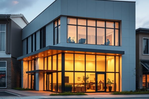 {"prompt":"professional architectural photography of a modern commercial building façade in a growing town, high-end residential and commercial design, cinematic lighting, sleek contemporary materials, sharp focus, photorealistic, inviting glass frontage with warm interior glow","originalPrompt":"professional architectural photography of a modern commercial building façade in a growing town, high-end residential and commercial design, cinematic lighting, sleek contemporary materials, sharp focus, photorealistic, inviting glass frontage with warm interior glow","seed":42,"model":"flux","safe":false,"quality":"medium","image":[],"transparent":false,"reasoning":"balanced","audio":true,"width":1024,"height":1024,"dimensionsExplicit":false,"has_nsfw_concept":false,"concept":null,"trackingData":{"actualModel":"flux","usage":{"completionImageTokens":1,"totalTokenCount":1}}}