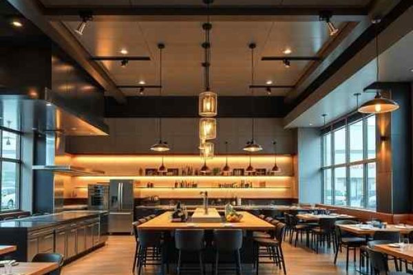 {"prompt":"professional architectural photography of a modern commercial kitchen and dining hall layout in a high-end roadside steakhouse with cinematic lighting and sharp focus on structural details and premium finishes photorealistic","originalPrompt":"professional architectural photography of a modern commercial kitchen and dining hall layout in a high-end roadside steakhouse with cinematic lighting and sharp focus on structural details and premium finishes photorealistic","width":512,"height":512,"seed":42,"model":"flux","safe":false,"quality":"medium","image":[],"transparent":false,"reasoning":"balanced","audio":true,"dimensionsExplicit":true,"isMature":false,"isChild":false,"trackingData":{"actualModel":"flux","usage":{"completionImageTokens":1,"totalTokenCount":1}}}