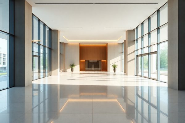 {"prompt":"professional architectural photography of a modern commercial lobby with high-end porcelain flooring minimalist interior design natural lighting entering from large glass facades sharp focus on material texture luxury corporate environment cinematic lighting photorealistic","originalPrompt":"professional architectural photography of a modern commercial lobby with high-end porcelain flooring minimalist interior design natural lighting entering from large glass facades sharp focus on material texture luxury corporate environment cinematic lighting photorealistic","seed":42,"model":"flux","safe":false,"quality":"medium","image":[],"transparent":false,"reasoning":"balanced","audio":true,"width":1024,"height":1024,"dimensionsExplicit":false,"isMature":false,"isChild":false,"trackingData":{"actualModel":"flux","usage":{"completionImageTokens":1,"totalTokenCount":1}}}