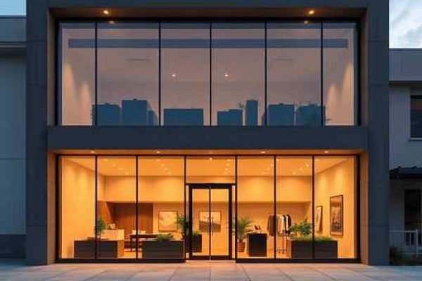 {"prompt":"professional architectural photography of a modern commercial storefront in Carambei PR high-end retail design minimalist glass facade with warm cinematic lighting at dusk luxury materials concrete and wood accents sharp focus photorealistic 8k ultra modern architecture","originalPrompt":"professional architectural photography of a modern commercial storefront in Carambei PR high-end retail design minimalist glass facade with warm cinematic lighting at dusk luxury materials concrete and wood accents sharp focus photorealistic 8k ultra modern architecture","width":512,"height":512,"seed":42,"model":"flux","safe":false,"quality":"medium","image":[],"transparent":false,"reasoning":"balanced","audio":true,"dimensionsExplicit":true,"isMature":false,"isChild":false,"trackingData":{"actualModel":"flux","usage":{"completionImageTokens":1,"totalTokenCount":1}}}