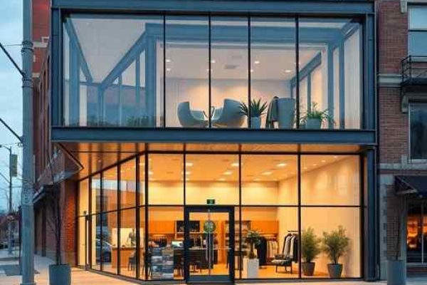 {"prompt":"Professional architectural photography of a modern commercial storefront renovation in a growing town featuring clean steel structures large glass panels warm cinematic lighting high-end finishing materials sharp focus photorealistic urban context","originalPrompt":"Professional architectural photography of a modern commercial storefront renovation in a growing town featuring clean steel structures large glass panels warm cinematic lighting high-end finishing materials sharp focus photorealistic urban context","width":512,"height":512,"seed":42,"model":"flux","safe":false,"quality":"medium","image":[],"transparent":false,"reasoning":"balanced","audio":true,"dimensionsExplicit":true,"isMature":false,"isChild":false,"trackingData":{"actualModel":"flux","usage":{"completionImageTokens":1,"totalTokenCount":1}}}