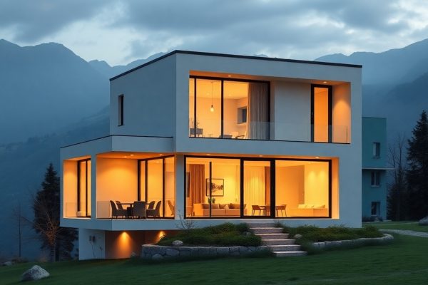 {"prompt":"professional architectural photography of a modern compact townhouse in a serene mountain landscape high-end residential design minimalist interiors warm cinematic lighting large glass windows photorealistic sharp focus luxury estate exterior","originalPrompt":"professional architectural photography of a modern compact townhouse in a serene mountain landscape high-end residential design minimalist interiors warm cinematic lighting large glass windows photorealistic sharp focus luxury estate exterior","seed":42,"model":"flux","safe":false,"quality":"medium","image":[],"transparent":false,"reasoning":"balanced","audio":true,"width":1024,"height":1024,"dimensionsExplicit":false,"isMature":false,"isChild":false,"trackingData":{"actualModel":"flux","usage":{"completionImageTokens":1,"totalTokenCount":1}}}