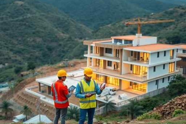 {"prompt":"professional architectural photography of a modern construction site in brazilian hilly landscape with engineers reviewing bim models on tablets sharp focus high-end residential infrastructure cinematic lighting photorealistic","originalPrompt":"professional architectural photography of a modern construction site in brazilian hilly landscape with engineers reviewing bim models on tablets sharp focus high-end residential infrastructure cinematic lighting photorealistic","width":512,"height":512,"seed":42,"model":"flux","safe":false,"quality":"medium","image":[],"transparent":false,"reasoning":"balanced","audio":true,"dimensionsExplicit":true,"isMature":false,"isChild":false,"trackingData":{"actualModel":"flux","usage":{"completionImageTokens":1,"totalTokenCount":1}}}