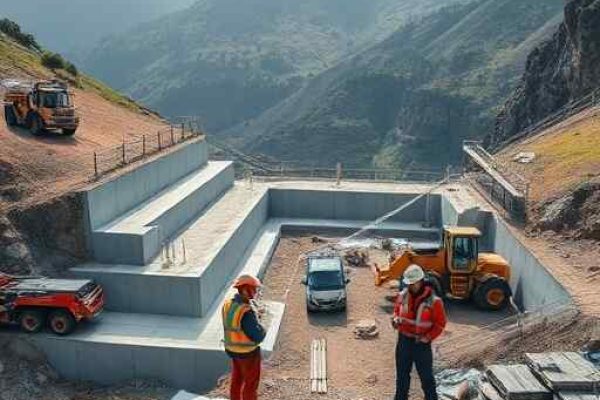 {"prompt":"professional architectural photography of a modern construction site on a mountainous terrain in Afonso Claudio with engineers reviewing blueprints concrete retaining walls and heavy machinery cinematic lighting sharp focus photorealistic high-end civil engineering project","originalPrompt":"professional architectural photography of a modern construction site on a mountainous terrain in Afonso Claudio with engineers reviewing blueprints concrete retaining walls and heavy machinery cinematic lighting sharp focus photorealistic high-end civil engineering project","width":512,"height":512,"seed":42,"model":"flux","safe":false,"quality":"medium","image":[],"transparent":false,"reasoning":"balanced","audio":true,"dimensionsExplicit":true,"has_nsfw_concept":false,"concept":null,"trackingData":{"actualModel":"flux","usage":{"completionImageTokens":1,"totalTokenCount":1}}}