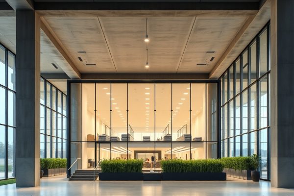 {"prompt":"professional architectural photography of a modern corporate headquarters for an agribusiness cooperative featuring durable concrete and steel structures high-end minimalist interiors with large glass facades cinematic lighting showcasing a clean organized layout sharp focus photorealistic luxury industrial design","originalPrompt":"professional architectural photography of a modern corporate headquarters for an agribusiness cooperative featuring durable concrete and steel structures high-end minimalist interiors with large glass facades cinematic lighting showcasing a clean organized layout sharp focus photorealistic luxury industrial design","seed":42,"model":"flux","safe":false,"quality":"medium","image":[],"transparent":false,"reasoning":"balanced","audio":true,"width":1024,"height":1024,"dimensionsExplicit":false,"has_nsfw_concept":false,"concept":null,"trackingData":{"actualModel":"flux","usage":{"completionImageTokens":1,"totalTokenCount":1}}}