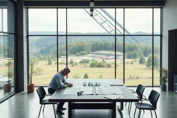 {"prompt":"professional architectural photography of a modern engineering office studio with architects reviewing blueprints on a large table high-end minimalist interior design with cinematic lighting large windows overlooking a lush landscape sharp focus photorealistic structural details in the background","originalPrompt":"professional architectural photography of a modern engineering office studio with architects reviewing blueprints on a large table high-end minimalist interior design with cinematic lighting large windows overlooking a lush landscape sharp focus photorealistic structural details in the background","width":512,"height":512,"seed":42,"model":"flux","safe":false,"quality":"medium","image":[],"transparent":false,"reasoning":"balanced","audio":true,"dimensionsExplicit":true,"isMature":false,"isChild":false,"trackingData":{"actualModel":"flux","usage":{"completionImageTokens":1,"totalTokenCount":1}}}