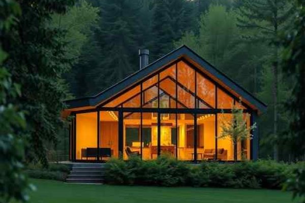 {"prompt":"professional architectural photography of a modern glass cabin tucked into a lush green forest high-end residential design cinematic lighting golden hour reflections on glass facades sharp focus photorealistic luxury estate exterior","originalPrompt":"professional architectural photography of a modern glass cabin tucked into a lush green forest high-end residential design cinematic lighting golden hour reflections on glass facades sharp focus photorealistic luxury estate exterior","width":512,"height":512,"seed":42,"model":"flux","safe":false,"quality":"medium","image":[],"transparent":false,"reasoning":"balanced","audio":true,"dimensionsExplicit":true,"isMature":false,"isChild":false,"trackingData":{"actualModel":"flux","usage":{"completionImageTokens":1,"totalTokenCount":1}}}