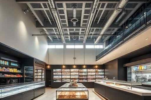 {"prompt":"professional architectural photography of a modern high-end bakery interior in brazil showcasing sophisticated lighting design minimalist luxury finishes and complex industrial engineering elements sharp focus photorealistic cinematic lighting wide angle view","originalPrompt":"professional architectural photography of a modern high-end bakery interior in brazil showcasing sophisticated lighting design minimalist luxury finishes and complex industrial engineering elements sharp focus photorealistic cinematic lighting wide angle view","width":512,"height":512,"seed":42,"model":"flux","safe":false,"quality":"medium","image":[],"transparent":false,"reasoning":"balanced","audio":true,"dimensionsExplicit":true,"has_nsfw_concept":false,"concept":null,"trackingData":{"actualModel":"flux","usage":{"completionImageTokens":1,"totalTokenCount":1}}}