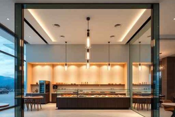 {"prompt":"professional architectural photography of a modern high-end bakery interior in Diamante d'Oeste, minimalist design, sophisticated lighting fixtures, large glass facade reflecting scenic landscape, luxury materials, sharp focus, photorealistic, cinematic lighting, commercial interior design","originalPrompt":"professional architectural photography of a modern high-end bakery interior in Diamante d'Oeste, minimalist design, sophisticated lighting fixtures, large glass facade reflecting scenic landscape, luxury materials, sharp focus, photorealistic, cinematic lighting, commercial interior design","width":512,"height":512,"seed":42,"model":"flux","safe":false,"quality":"medium","image":[],"transparent":false,"reasoning":"balanced","audio":true,"dimensionsExplicit":true,"isMature":false,"isChild":false,"trackingData":{"actualModel":"flux","usage":{"completionImageTokens":1,"totalTokenCount":1}}}