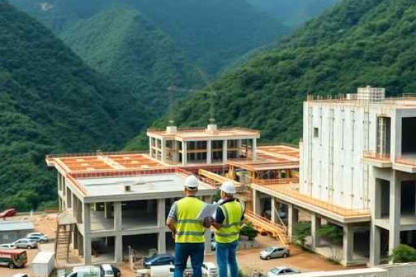 {"prompt":"professional architectural photography of a modern high-end construction site in brazil surrounded by lush green mountains cinematic lighting engineers reviewing blueprints near reinforced concrete structures sharp focus photorealistic high-quality urban planning project","originalPrompt":"professional architectural photography of a modern high-end construction site in brazil surrounded by lush green mountains cinematic lighting engineers reviewing blueprints near reinforced concrete structures sharp focus photorealistic high-quality urban planning project","width":512,"height":512,"seed":42,"model":"flux","safe":false,"quality":"medium","image":[],"transparent":false,"reasoning":"balanced","audio":true,"dimensionsExplicit":true,"isMature":false,"isChild":false,"trackingData":{"actualModel":"flux","usage":{"completionImageTokens":1,"totalTokenCount":1}}}