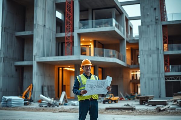 {"prompt":"professional architectural photography of a modern high-end residential development under construction with engineers reviewing detailed blueprints at the site high contrast cinematic lighting sharp focus photorealistic structural concrete and steel elements clean organized work environment","originalPrompt":"professional architectural photography of a modern high-end residential development under construction with engineers reviewing detailed blueprints at the site high contrast cinematic lighting sharp focus photorealistic structural concrete and steel elements clean organized work environment","seed":42,"model":"flux","safe":false,"quality":"medium","image":[],"transparent":false,"reasoning":"balanced","audio":true,"width":1024,"height":1024,"dimensionsExplicit":false,"has_nsfw_concept":false,"concept":null,"trackingData":{"actualModel":"flux","usage":{"completionImageTokens":1,"totalTokenCount":1}}}