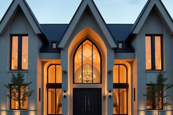 {"prompt":"professional architectural photography of a modern high-end residential facade featuring dramatic pointed arches and geometric structures inspired by gothic design luxury estate exterior cinematic lighting sharp focus photorealistic minimalist and elegant environment","originalPrompt":"professional architectural photography of a modern high-end residential facade featuring dramatic pointed arches and geometric structures inspired by gothic design luxury estate exterior cinematic lighting sharp focus photorealistic minimalist and elegant environment","seed":42,"model":"flux","enhance":false,"negative_prompt":"undefined","nofeed":false,"safe":false,"quality":"medium","image":[],"transparent":false,"reasoning":"balanced","audio":true,"width":1024,"height":1024,"dimensionsExplicit":false,"isMature":false,"isChild":false,"trackingData":{"actualModel":"flux","usage":{"completionImageTokens":1,"totalTokenCount":1}}}