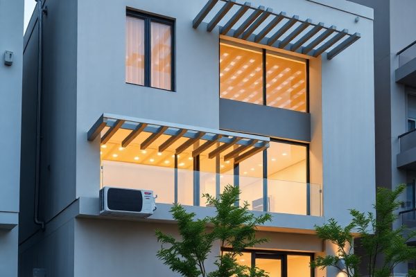 {"prompt":"professional architectural photography of a modern high-end residential facade featuring integrated metallic brise-soleil hiding ac units seamlessly luxury design clean lines minimalist aesthetic cinematic lighting sharp focus photorealistic urban setting","originalPrompt":"professional architectural photography of a modern high-end residential facade featuring integrated metallic brise-soleil hiding ac units seamlessly luxury design clean lines minimalist aesthetic cinematic lighting sharp focus photorealistic urban setting","seed":42,"model":"flux","safe":false,"quality":"medium","image":[],"transparent":false,"reasoning":"balanced","audio":true,"width":1024,"height":1024,"dimensionsExplicit":false,"isMature":false,"isChild":false,"trackingData":{"actualModel":"flux","usage":{"completionImageTokens":1,"totalTokenCount":1}}}