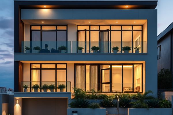 {"prompt":"professional architectural photography of a modern high-end residential facade in a coastal city at dusk with cinematic lighting showing integrated electrical protection systems and luxury design sharp focus photorealistic","originalPrompt":"professional architectural photography of a modern high-end residential facade in a coastal city at dusk with cinematic lighting showing integrated electrical protection systems and luxury design sharp focus photorealistic","seed":42,"model":"flux","safe":false,"quality":"medium","image":[],"transparent":false,"reasoning":"balanced","audio":true,"width":1024,"height":1024,"dimensionsExplicit":false,"has_nsfw_concept":false,"concept":null,"trackingData":{"actualModel":"flux","usage":{"completionImageTokens":1,"totalTokenCount":1}}}