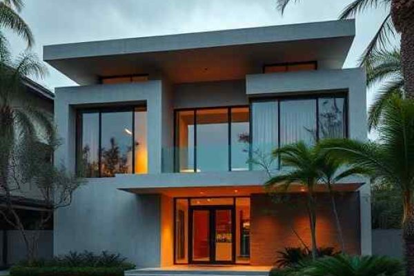 {"prompt":"professional architectural photography of a modern high-end residential facade in a humid landscape showcasing reinforced concrete structures sharp focus cinematic lighting photorealistic luxury estate exterior","originalPrompt":"professional architectural photography of a modern high-end residential facade in a humid landscape showcasing reinforced concrete structures sharp focus cinematic lighting photorealistic luxury estate exterior","width":512,"height":512,"seed":42,"model":"flux","safe":false,"quality":"medium","image":[],"transparent":false,"reasoning":"balanced","audio":true,"dimensionsExplicit":true,"has_nsfw_concept":false,"concept":null,"trackingData":{"actualModel":"flux","usage":{"completionImageTokens":1,"totalTokenCount":1}}}
