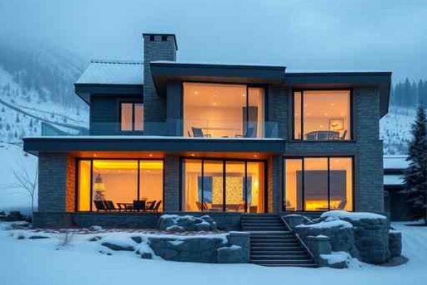 {"prompt":"professional architectural photography of a modern high-end residential house in a cold mountainous region with panoramic windows and stone cladding warm cinematic lighting emitting from inside contrast with a frosty environment photorealistic sharp focus luxury estate exterior","originalPrompt":"professional architectural photography of a modern high-end residential house in a cold mountainous region with panoramic windows and stone cladding warm cinematic lighting emitting from inside contrast with a frosty environment photorealistic sharp focus luxury estate exterior","width":512,"height":512,"seed":42,"model":"flux","safe":false,"quality":"medium","image":[],"transparent":false,"reasoning":"balanced","audio":true,"dimensionsExplicit":true,"isMature":false,"isChild":false,"trackingData":{"actualModel":"flux","usage":{"completionImageTokens":1,"totalTokenCount":1}}}