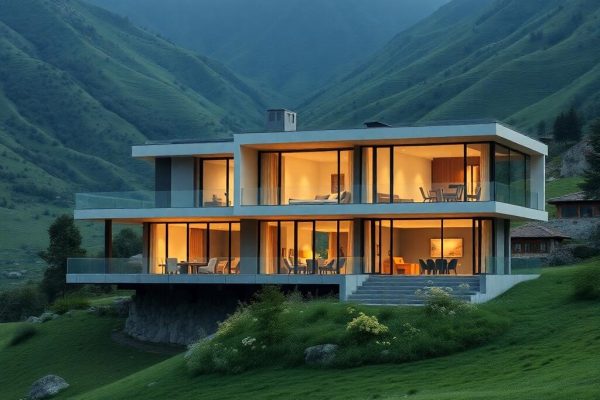{"prompt":"professional architectural photography of a modern high-end residential house in a valley setting with elevated foundations and panoramic windows cinematic lighting lush green landscape surroundings sharp focus photorealistic luxury estate exterior","originalPrompt":"professional architectural photography of a modern high-end residential house in a valley setting with elevated foundations and panoramic windows cinematic lighting lush green landscape surroundings sharp focus photorealistic luxury estate exterior","seed":42,"model":"flux","safe":false,"quality":"medium","image":[],"transparent":false,"reasoning":"balanced","audio":true,"width":1024,"height":1024,"dimensionsExplicit":false,"isMature":false,"isChild":false,"trackingData":{"actualModel":"flux","usage":{"completionImageTokens":1,"totalTokenCount":1}}}