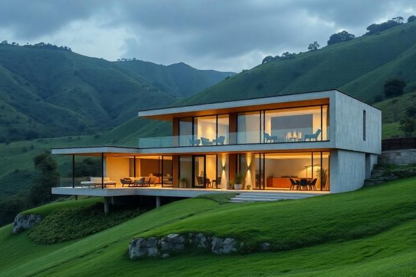 {"prompt":"professional architectural photography of a modern high-end residential house in brazil surrounded by lush green hills and natural landscape cinematic lighting wide angle view luxury estate exterior sharp focus photorealistic sustainable architecture design","originalPrompt":"professional architectural photography of a modern high-end residential house in brazil surrounded by lush green hills and natural landscape cinematic lighting wide angle view luxury estate exterior sharp focus photorealistic sustainable architecture design","seed":42,"model":"flux","safe":false,"quality":"medium","image":[],"transparent":false,"reasoning":"balanced","audio":true,"width":1024,"height":1024,"dimensionsExplicit":false,"isMature":false,"isChild":false,"trackingData":{"actualModel":"flux","usage":{"completionImageTokens":1,"totalTokenCount":1}}}