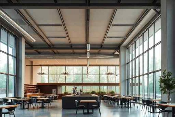 {"prompt":"professional architectural photography of a modern industrial cafeteria with high-end minimalist design spacious interior cinematic lighting large glass facade with nature view photorealistic sharp focus","originalPrompt":"professional architectural photography of a modern industrial cafeteria with high-end minimalist design spacious interior cinematic lighting large glass facade with nature view photorealistic sharp focus","width":512,"height":512,"seed":42,"model":"flux","safe":false,"quality":"medium","image":[],"transparent":false,"reasoning":"balanced","audio":true,"dimensionsExplicit":true,"isMature":false,"isChild":false,"trackingData":{"actualModel":"flux","usage":{"completionImageTokens":1,"totalTokenCount":1}}}