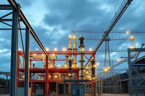 {"prompt":"professional architectural photography of a modern industrial facility in brazil showing steel structures and an electrical substation outdoor layout cinematic lighting sharp focus photorealistic high-end engineering design","originalPrompt":"professional architectural photography of a modern industrial facility in brazil showing steel structures and an electrical substation outdoor layout cinematic lighting sharp focus photorealistic high-end engineering design","width":512,"height":512,"seed":42,"model":"flux","safe":false,"quality":"medium","image":[],"transparent":false,"reasoning":"balanced","audio":true,"dimensionsExplicit":true,"isMature":false,"isChild":false,"trackingData":{"actualModel":"flux","usage":{"completionImageTokens":1,"totalTokenCount":1}}}